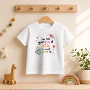Pretty Im Not Your Cup Of Tea So Dont Drink It Kids T-Shirt