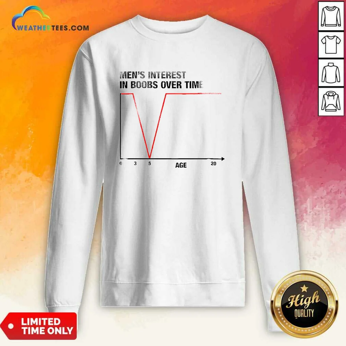 Pretty Men'S Interest In Boobs Over Sweatshirt Pretty Men'S Interest In Boobs Over Sweatshirt