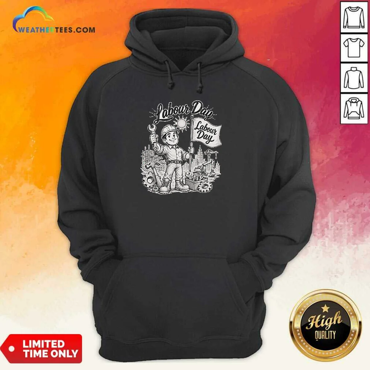 Pretty Proud Worker Labour Day Celebration Hoodie Pretty Proud Worker Labour Day Celebration Hoodie