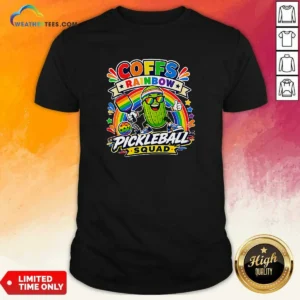 Pretty Vibrant Coffs Rainbow Pickleball Enthusiast