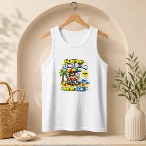 Awesome Summer Bank Holiday Pixel Chillout Tank Top
