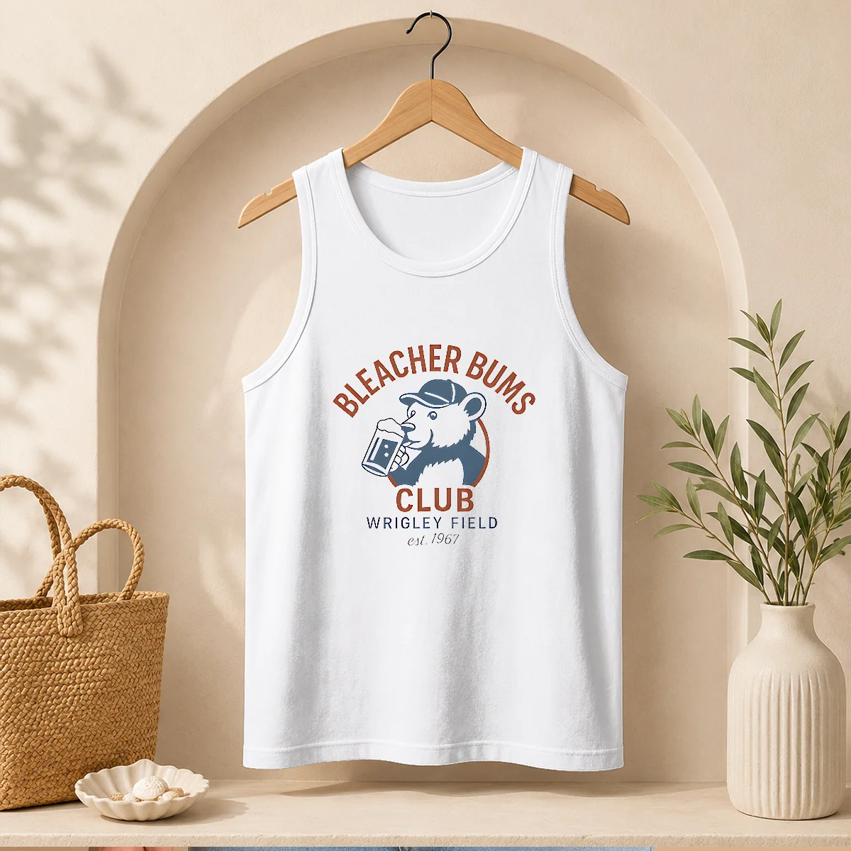 Funny Bleacher Bums Club Wrigley Field Est 1967 Tank Top