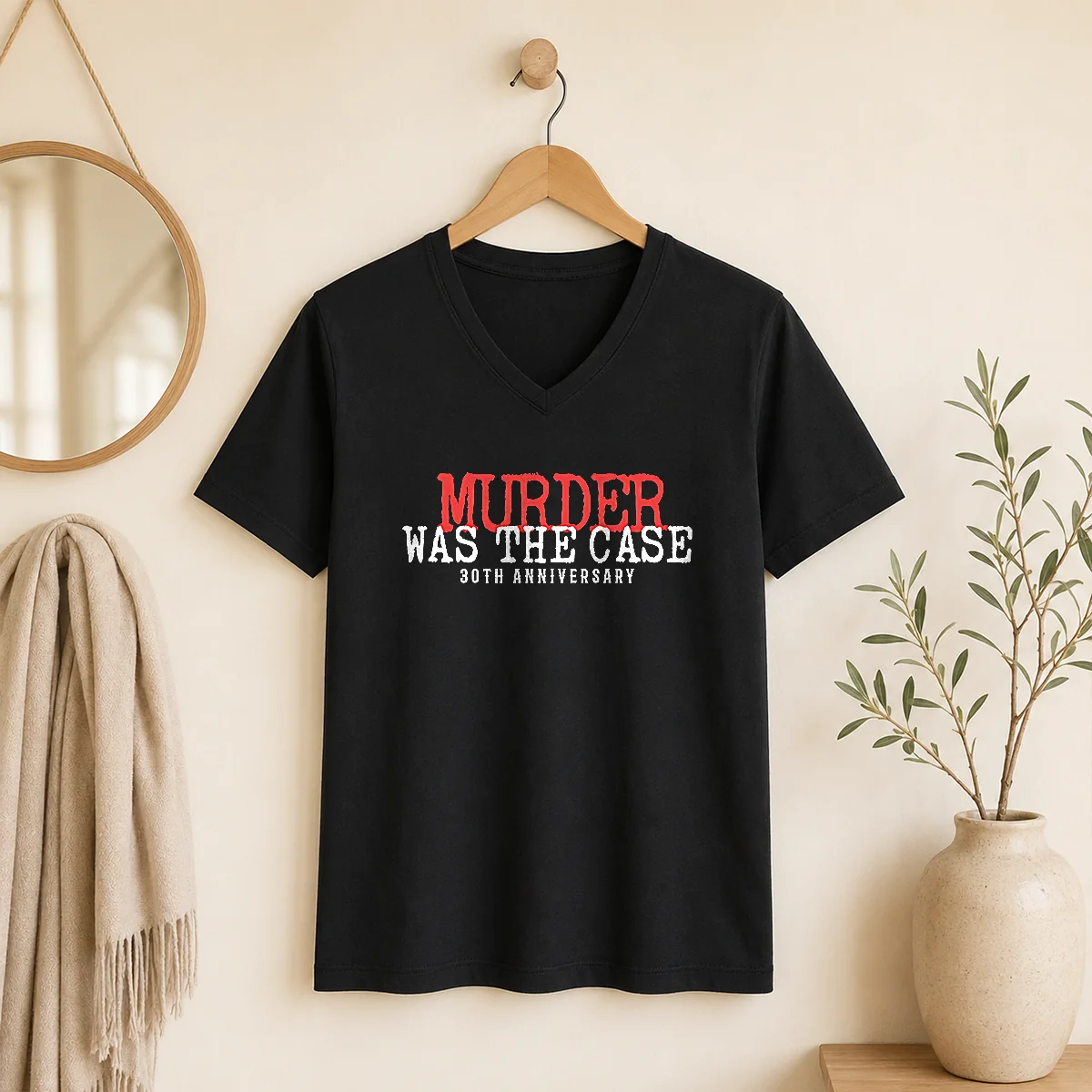 Hot Murder Was The Case 30th Anniversary Snoop Dogg V-Neck Shirt