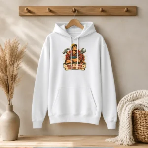 Nice Retro Labour Day Hardworking Laborer Pride Hoodie