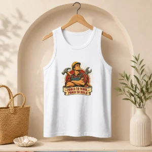 Nice Retro Labour Day Hardworking Laborer Pride Tank Top