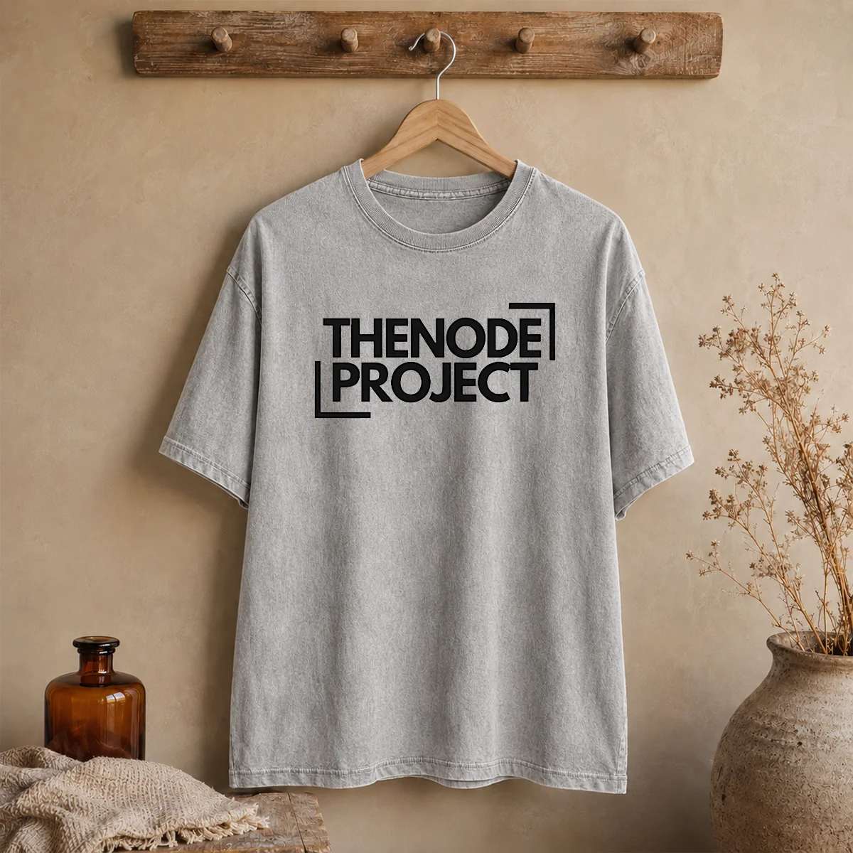 Official The Node Project Branding Washed T-Shirt