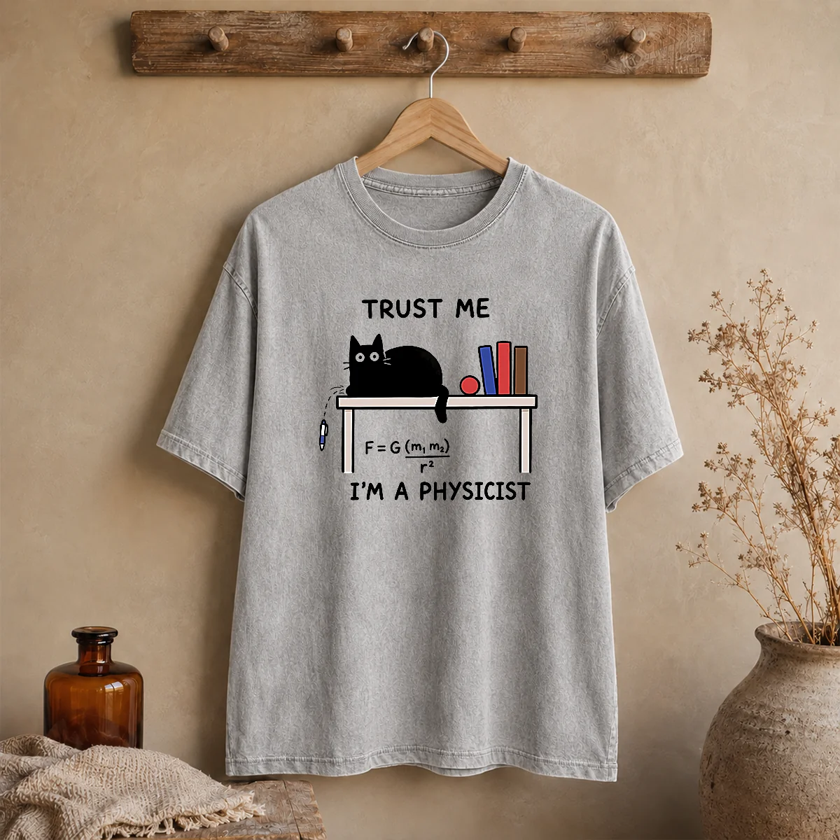 Official Trust Me I'M A Physicist Geek Washed T-Shirt