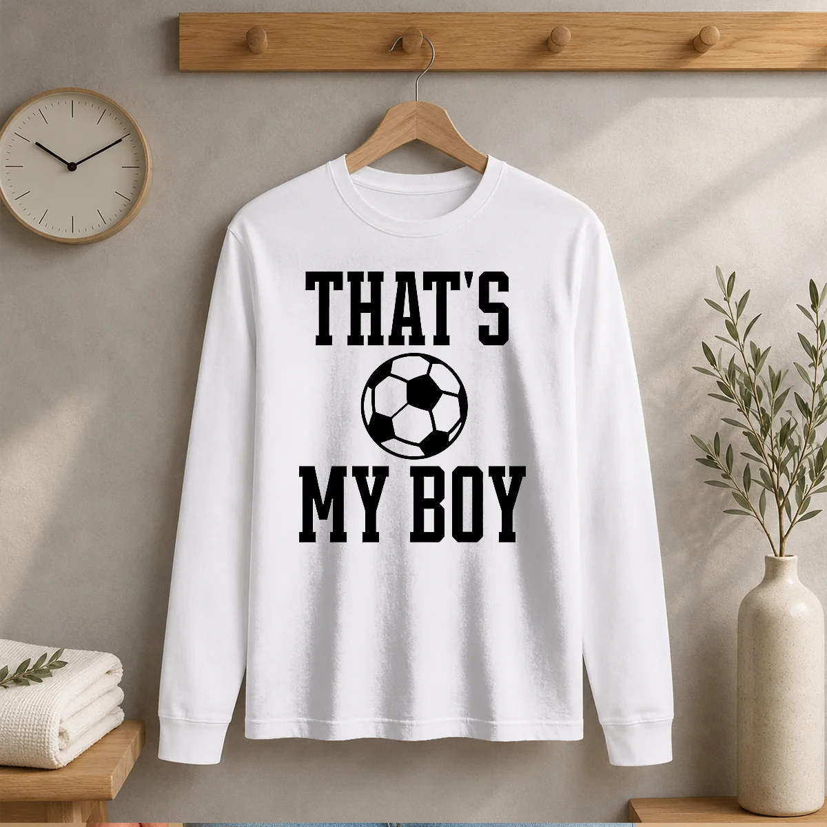 Original That'S My Boy Soccer Proud Parent Long Sleeve Shirt