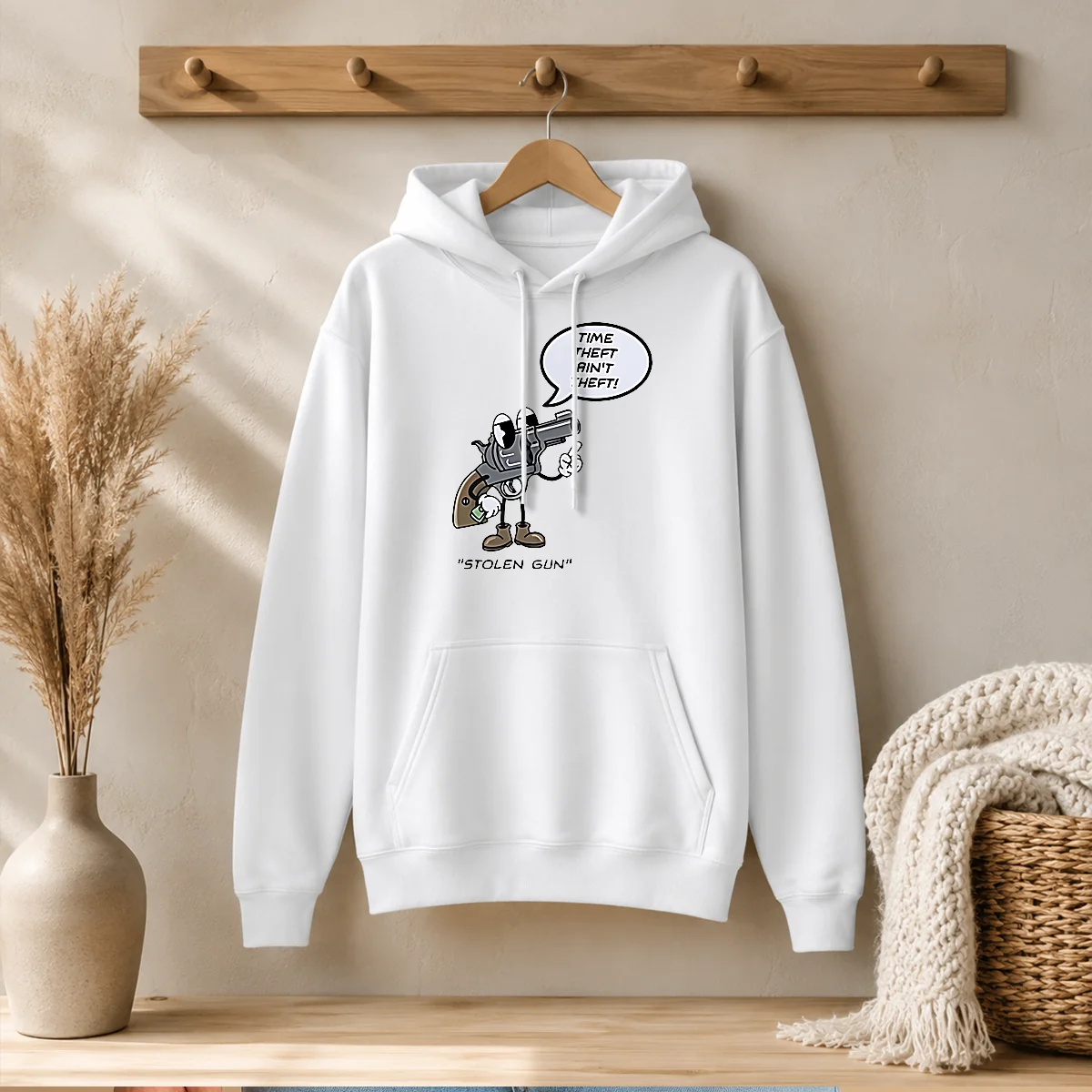 Pretty Stolen Gun Time Theft Ain'T Hoodie Pretty Stolen Gun Time Theft Ain'T Hoodie