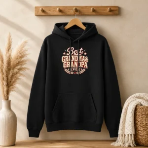 Top Grandparents Day Best Ever Vintage Vector Hoodie